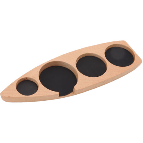 Kaffeetamperhalter aus Holz mit Ständer und Matte, Aufbewahrungssockel aus Buchenholz für Kaffeemaschine, kompatibel mit 58 mm/2,3 Zoll