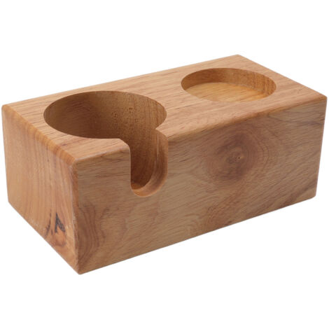 Kaffeetamperständer aus Holz – Filterhalter und Tamperstation – Filterhalterständer aus Massivholz
