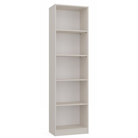 KAFFI - Libreria soggiorno in stile scandinavo - 50x30x181 - 5 ripiani - Libreria