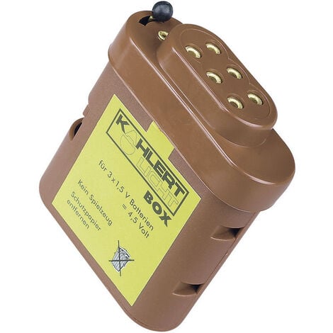 Kahlert Batteriebox mit Schalter für 2 x 1,5 V AA Batterien 60893 -NEU/OVP 