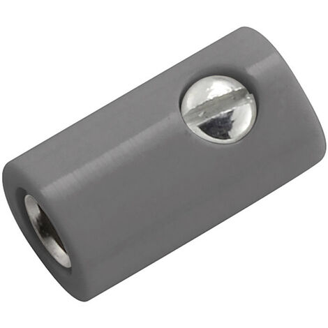 Kahlert Licht Miniatur-Laborbuchse Buchse, gerade Stift-Ø: 2.6 mm Grau 1 St.