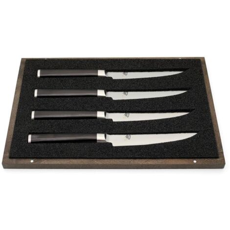 Kai Shun Classic Set de 4 Couteaux à Steak en Acier Damassé