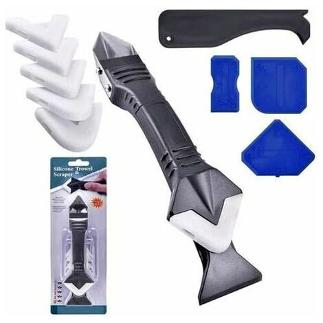 Kaicurhu Grout Smoothers Tools Sealing Tools Caulking Kit, Silicone Degreaser Sealing Tool with Caulking Remover/Aulking Nozzle Set, for Bathroom Kitchen