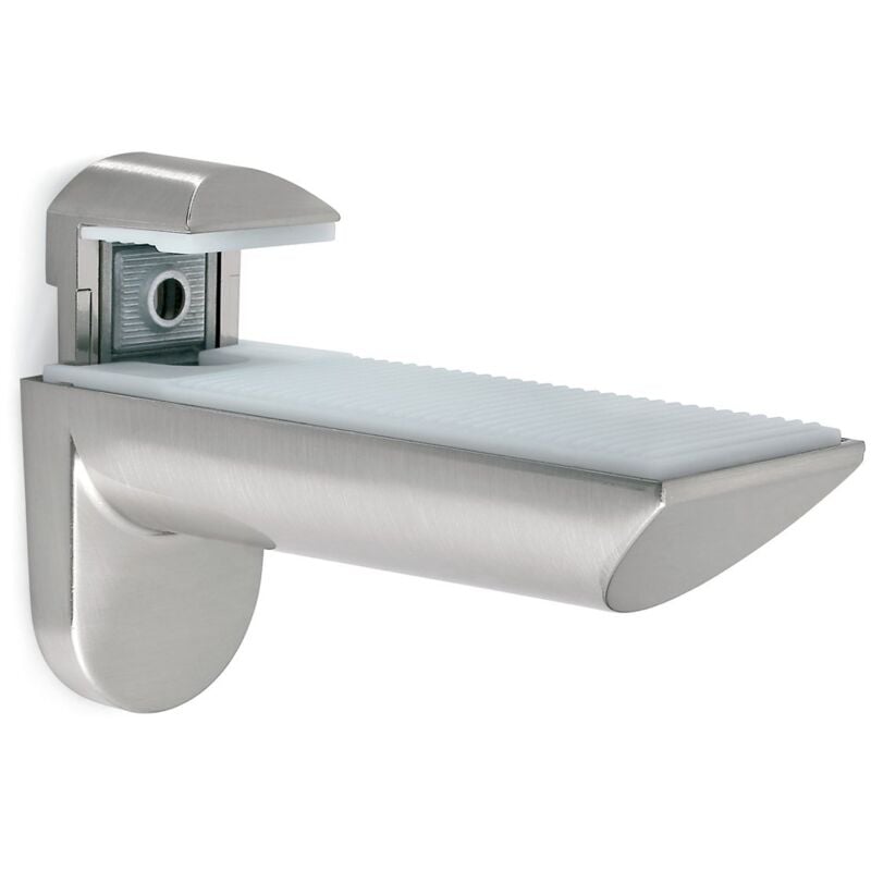 Support d'étagère Kaiman 15158 Chrome mat ensemble de 2 pièces