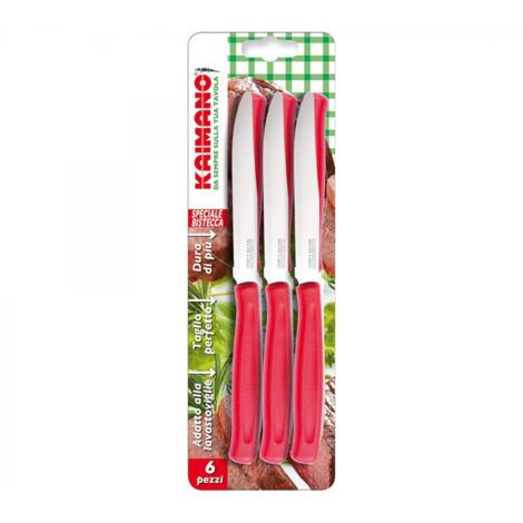 Kaimano KDN041806R Dinamik 6 Coltelli Bistecca Rosso