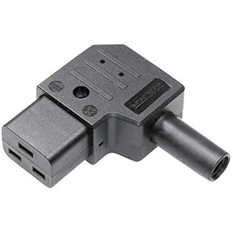 Kaiser 737/sw/C Connettore IEC 737 Presa angolata Tot poli: 2 + PE 16 A Nero 1 pz.