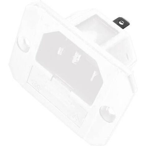 Kaiser 750/ws Connettore IEC 750 Spina verticale Tot poli: 2 + PE 6.3 A Bianco 1 pz.
