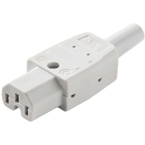 Kaiser 783/gr Connettore di alimentazione 783 Presa dritta Tot poli: 2 + PE 10 A Grigio 1 pz.