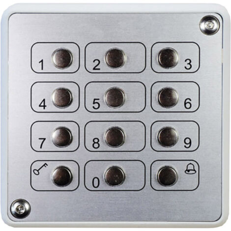 Kaiser Nienhaus 100620  Metalltastatur   Aufputz
