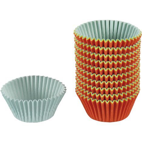 KAISER Papierbackförmchen Mini-Muffin Ø4,5cm farbig sortiert 150er Pack