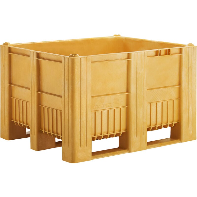 Kaiserkraft - frankel Caisse-palette, capacité 610 l, jaune