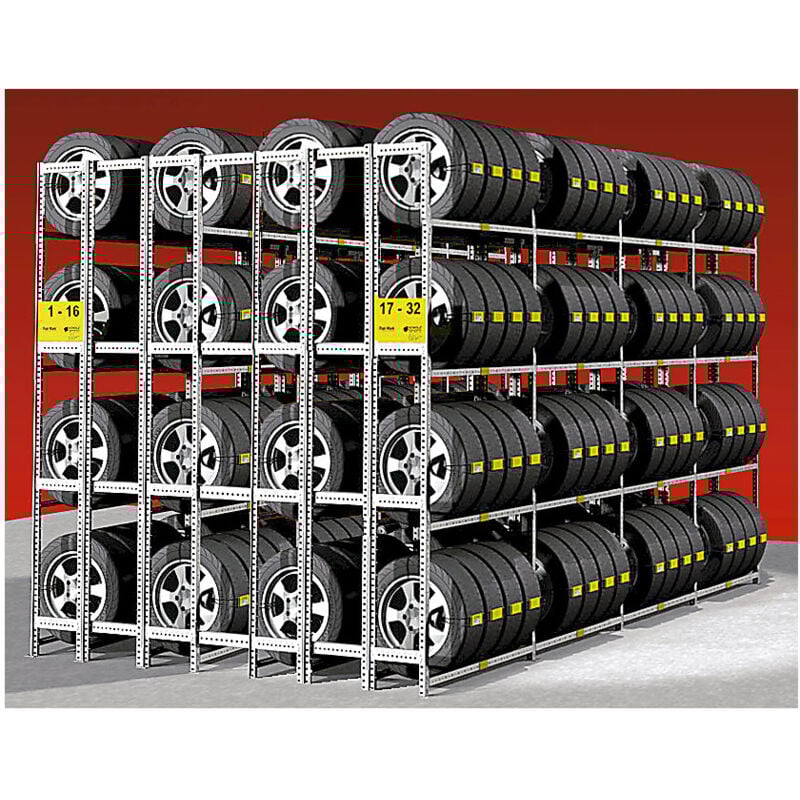 Frankel Kaiserkraft Rayonnage galvanisé pour pneus, rayonnage