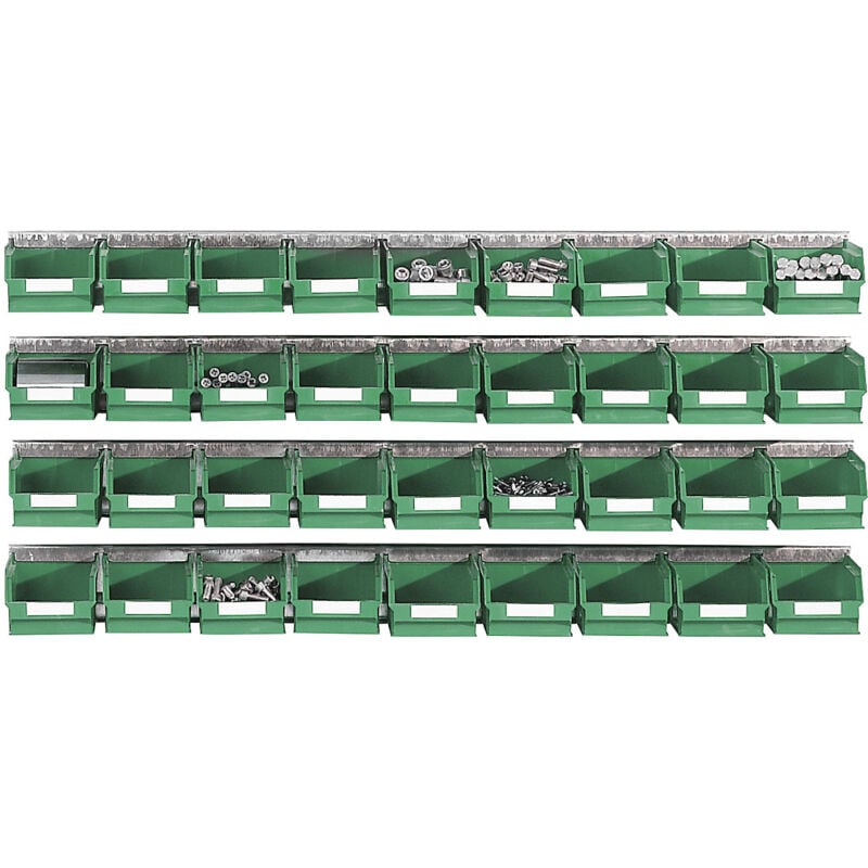 Frankel Kaiserkraft Kit de rails avec bacs à bec, 4 rails, 36