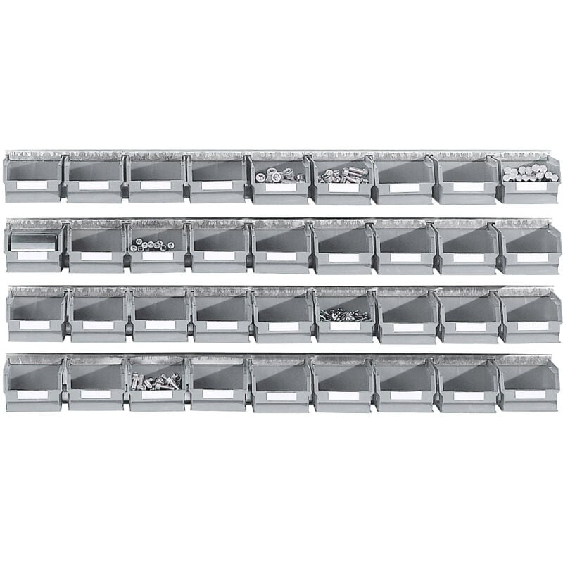 Frankel Kaiserkraft Kit de rails avec bacs à bec, 4 rails, 36