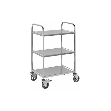 Carrello acciaio inox con ruote