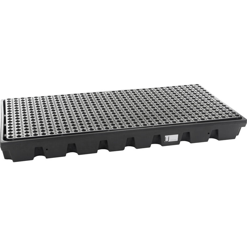 Kaiserkraft - frankel Cuve plate en polyéthylène, pour 2 fûts de