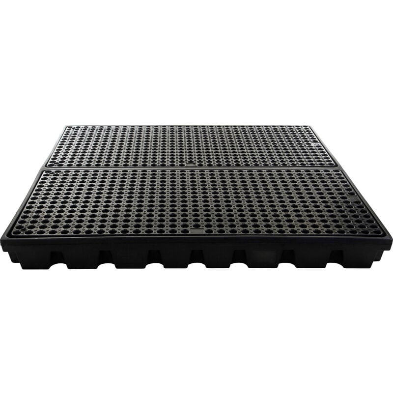 Kaiserkraft - frankel Cuve plate en polyéthylène, pour 4 fûts de