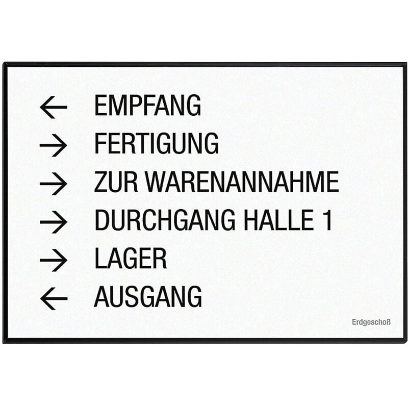 Kaiserkraft - frankel Panneau indicateur madrid Black Line™,