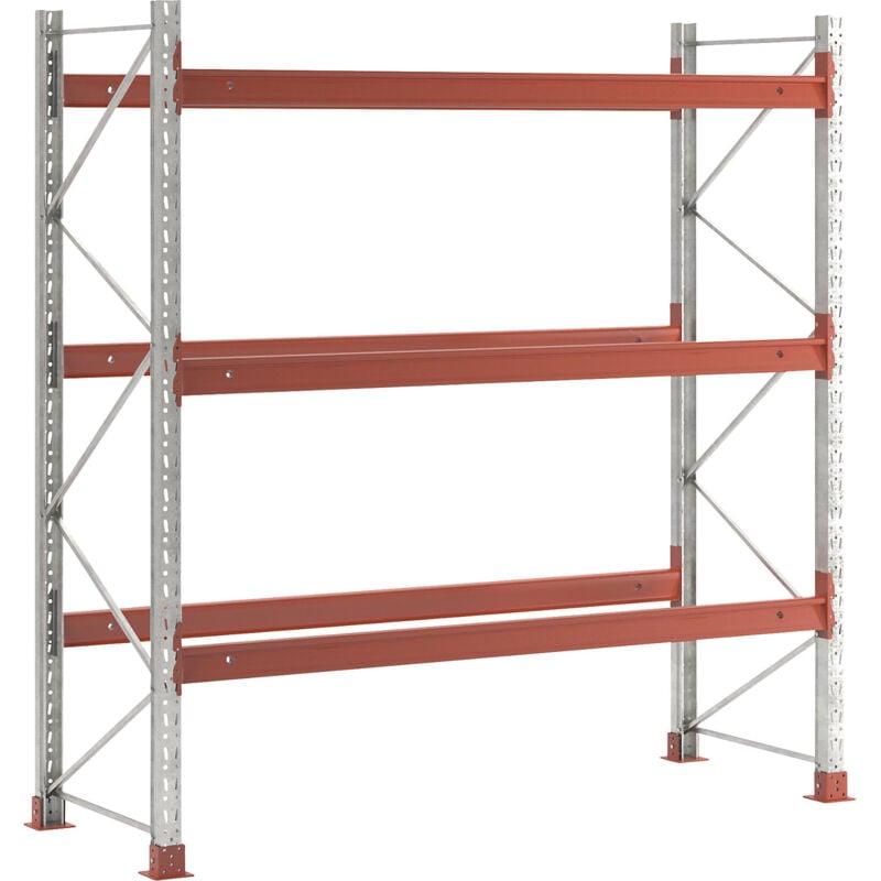 Kaiserkraft - frankel Rayonnage à palettes, galvanisé/orange, h