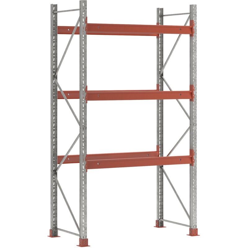 Frankel Kaiserkraft Rayonnage à palettes galvanisé/orange h