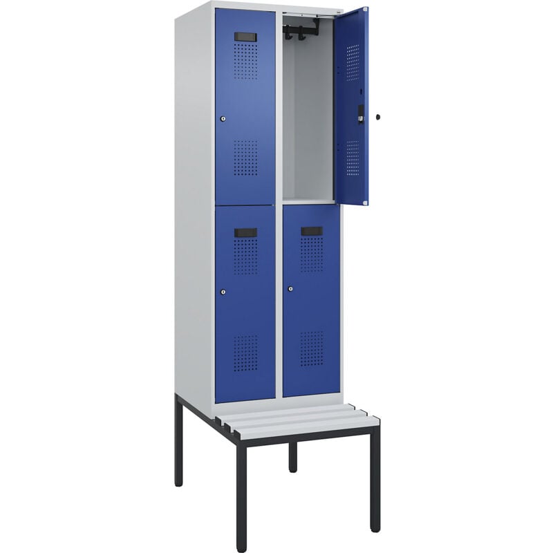 Frankel Kaiserkraft Vestiaire à deux étages Evolo plus avec