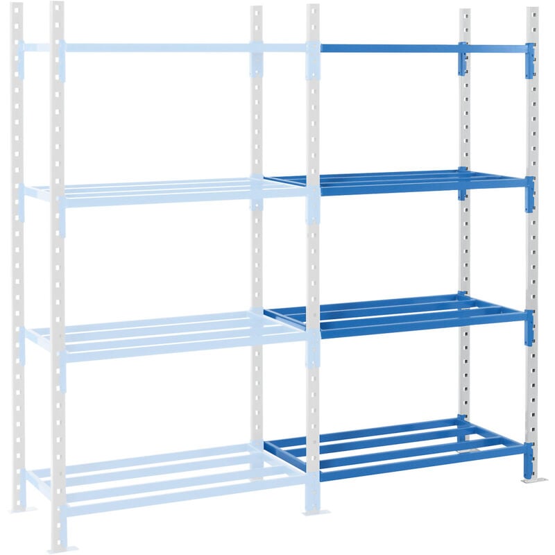 Kaiserkraft - Manorga, Rayonnage emboîtable à tablettes tubulaires, hauteur