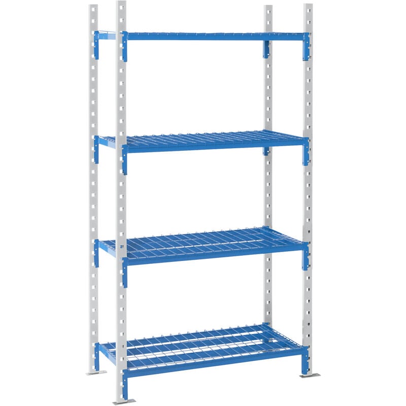 Kaiserkraft - Manorga, Rayonnage emboîtable à tablettes grillagées, hauteur