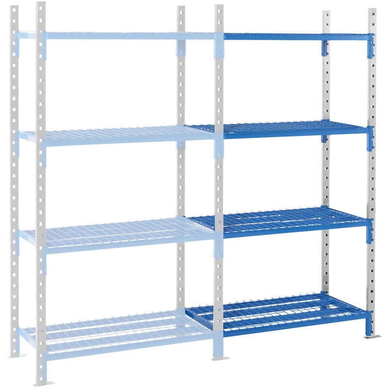 Manorga, Rayonnage emboîtable à tablettes grillagées, hauteur