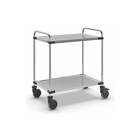 kaiserkraft  Carrello di servizio in acciaio inox  con 2