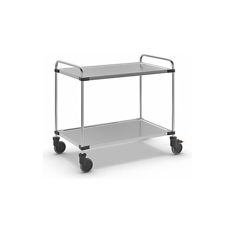 kaiserkraft  Carrello di servizio in acciaio inox  con 2