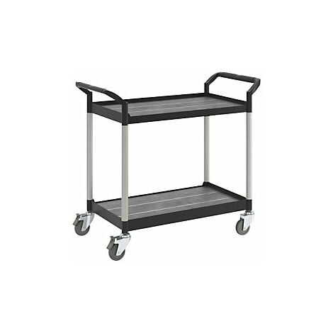kaiserkraft  Carrello multiuso  2 ripiani  portata 200 kg 