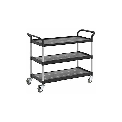 kaiserkraft  Carrello multiuso  3 ripiani  portata 250 kg 