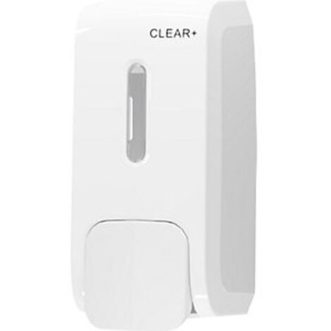 kaiserkraft  Dispenser di sapone Clear+  bianco  per 500 ml