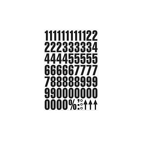 kaiserkraft Foglio UNI A4 con caratteri numeri magnetici