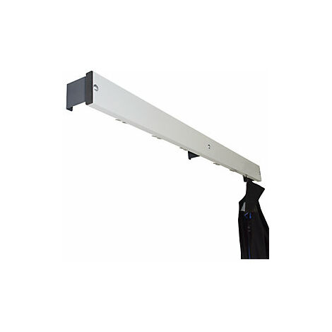 kaiserkraft Listello appendiabiti alluminio / acciaio inox