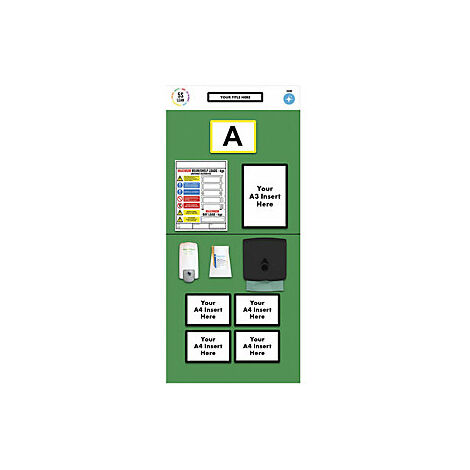 kaiserkraft  Pannello informativo per scaffalature con campo