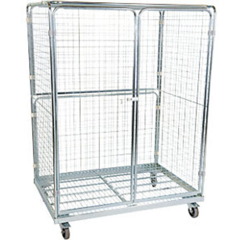 kaiserkraft  Rollcontainer in acciaio  5 lati con ante a