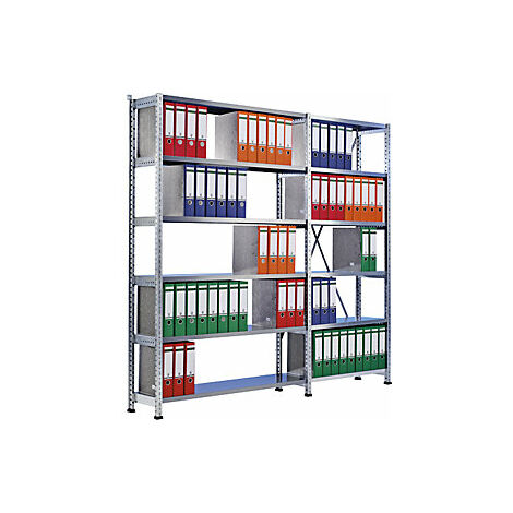 kaiserkraft Scaffale a innesto per archivio zincato altezza