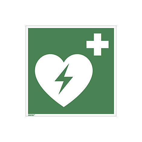kaiserkraft  Segnali di emergenza  defibrillatore automatico