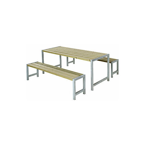 kaiserkraft  Set di tavolo e panche  legno di conifera