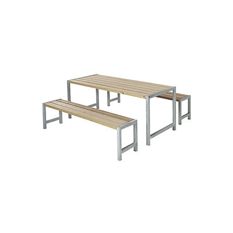 kaiserkraft  Set di tavolo e panche  legno di conifera