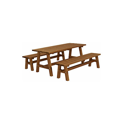 kaiserkraft  Set di tavolo e panche  tavolo  2 panche  colore