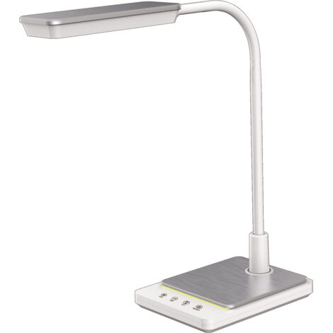 Kaja NICO K-BL1027 White Flexible LED Desk Lamp, Touch Dimmable, Adjustable Arm, 8W 700lm, 3000K-6000K CCT, Modern Office Reading Study Table Light IP20
