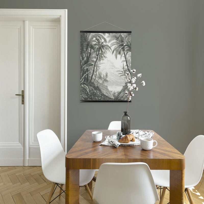 Kakemono affiche Jungle 60 x 80cm Noir, blanc