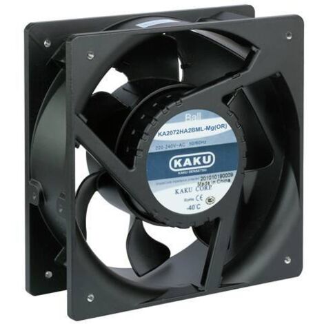 Kaku KA2072HA2BML-Mg(OR) Ventilateur axial 230 V/AC 1670 m³/h (L x l x H) 208 x 208 x 72 mm A694643