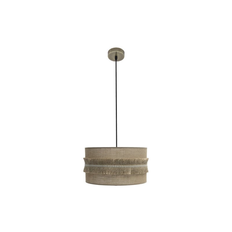 Fabrilamp - abrila akunadecor Suspension De Rustico Con Pantalla De Saco Modelo Kala