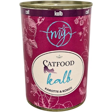 Kalbfleisch mit Hähnchen und Karotten  Katzenfutter  Stärkung des Immunsystems  My Catfood 400g