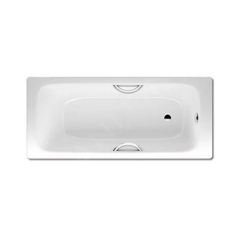 Kaldewei Advantage - Baignoire rectangulaire Cayono Star 755, 1700x700 mm, avec trous pour poignées, antidérapant sur toute la