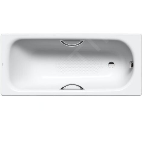 Kaldewei Advantage - Baignoire Saniform Plus Star 334, 1700x730 mm, avec trous pour poignées, antidérapante sur toute la