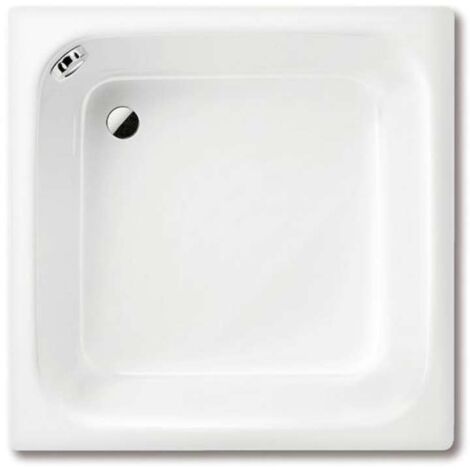 Kaldewei Advantage - Receveur de douche carré Sanidusch 495, 80x80x25 cm, blanc - Receveur de douche, sans support en polystyrène 332000010001